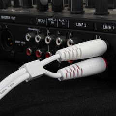 UDG Ultimate Audio Cable Set RCA - RCA Blanco Recto 3m