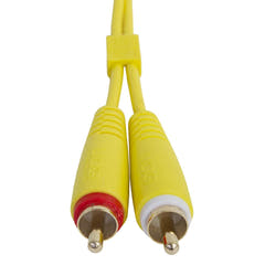 UDG Ultimate Audio Cable Set RCA - RCA Amarillo Recto 3m