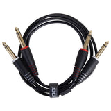UDG Ultimate audio Cable Set 1/4'' Jack-1/4'' Jack Negro Straight 1,5m