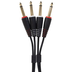 UDG Ultimate audio Cable Set 1/4'' Jack-1/4'' Jack Negro Straight 1,5m