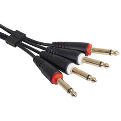 UDG Ultimate audio Cable Set 1/4'' Jack-1/4'' Jack Negro Straight 1,5m