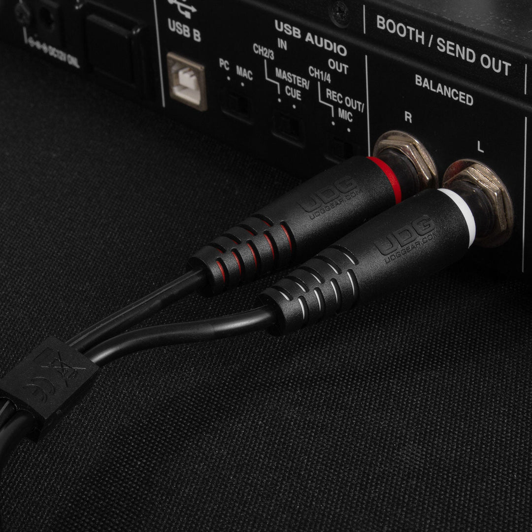 UDG Ultimate audio Cable Set 1/4'' Jack-1/4'' Jack Negro Straight 1,5m