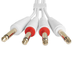 UDG Ultimate audio Cable Set 1/4'' Jack-1/4'' Jack Blanco Straight 1,5m