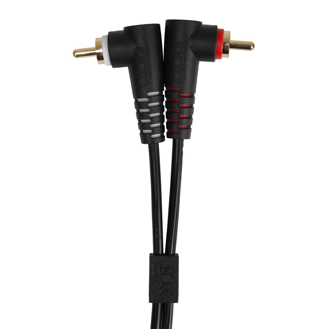 UDG Ultimate Audio Cable Set RCA Recto-RCA Angular Negro 3m