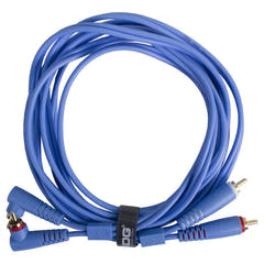 UDG Ultimate Audio Cable Set RCA Recto-RCA Angular Azul 3m