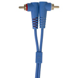 UDG Ultimate Audio Cable Set RCA Recto-RCA Angular Azul 3m