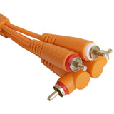 UDG Ultimate audio Cable Set RCA Straight-RCA Angled Naranja 3m