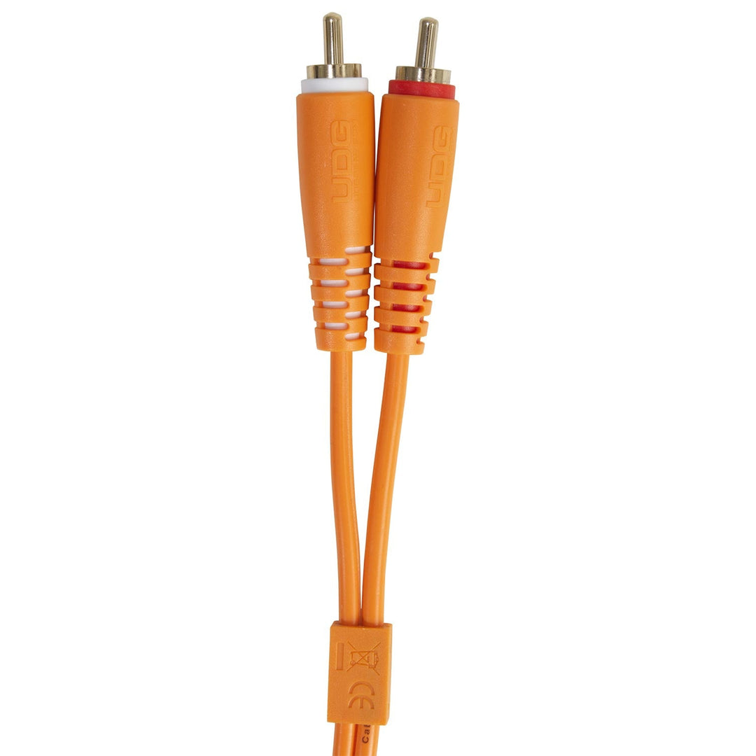 UDG Ultimate audio Cable Set RCA Straight-RCA Angled Naranja 3m