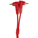 UDG Ultimate Audio Cable Set RCA Recto-RCA Angular Rojo 3m