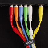 UDG Ultimate Audio Cable Set RCA Recto-RCA Angular Rojo 3m