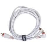 UDG Ultimate Audio Cable Set RCA Recto-RCA Angular Blanco 3m