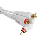 UDG Ultimate Audio Cable Set RCA Recto-RCA Angular Blanco 3m