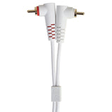 UDG Ultimate Audio Cable Set RCA Recto-RCA Angular Blanco 3m