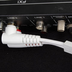 UDG Ultimate Audio Cable Set RCA Recto-RCA Angular Blanco 3m