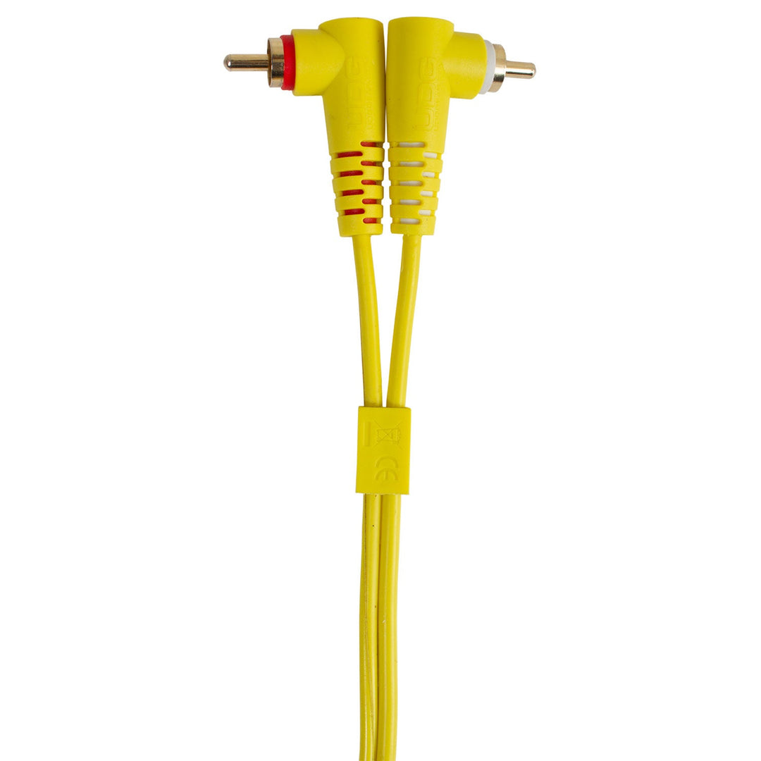 UDG Ultimate Audio Cable Set RCA Recto-RCA Angular Amarillo 3m