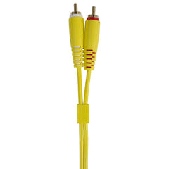 UDG Ultimate Audio Cable Set RCA Recto-RCA Angular Amarillo 3m