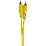 UDG Ultimate Audio Cable Set RCA Recto-RCA Angular Amarillo 3m