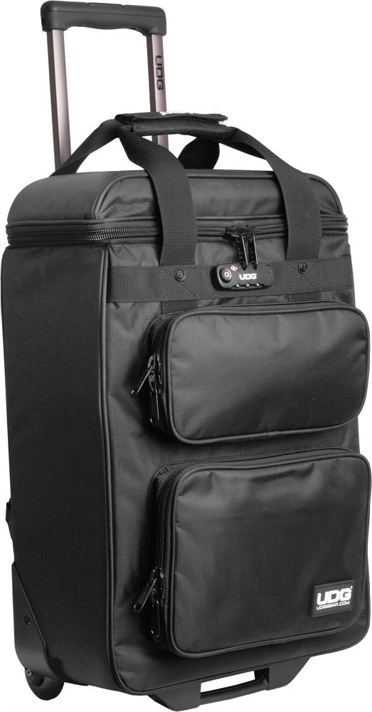 UDG Ultimate Mochila con trolley para productores Deluxe Negro Naranja