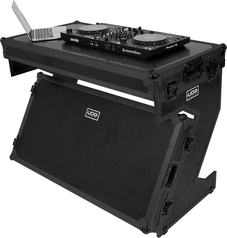 UDG Ultimate Estuche de transporte Portable Z-Style DJ Table Negro Plus (Ruedas)