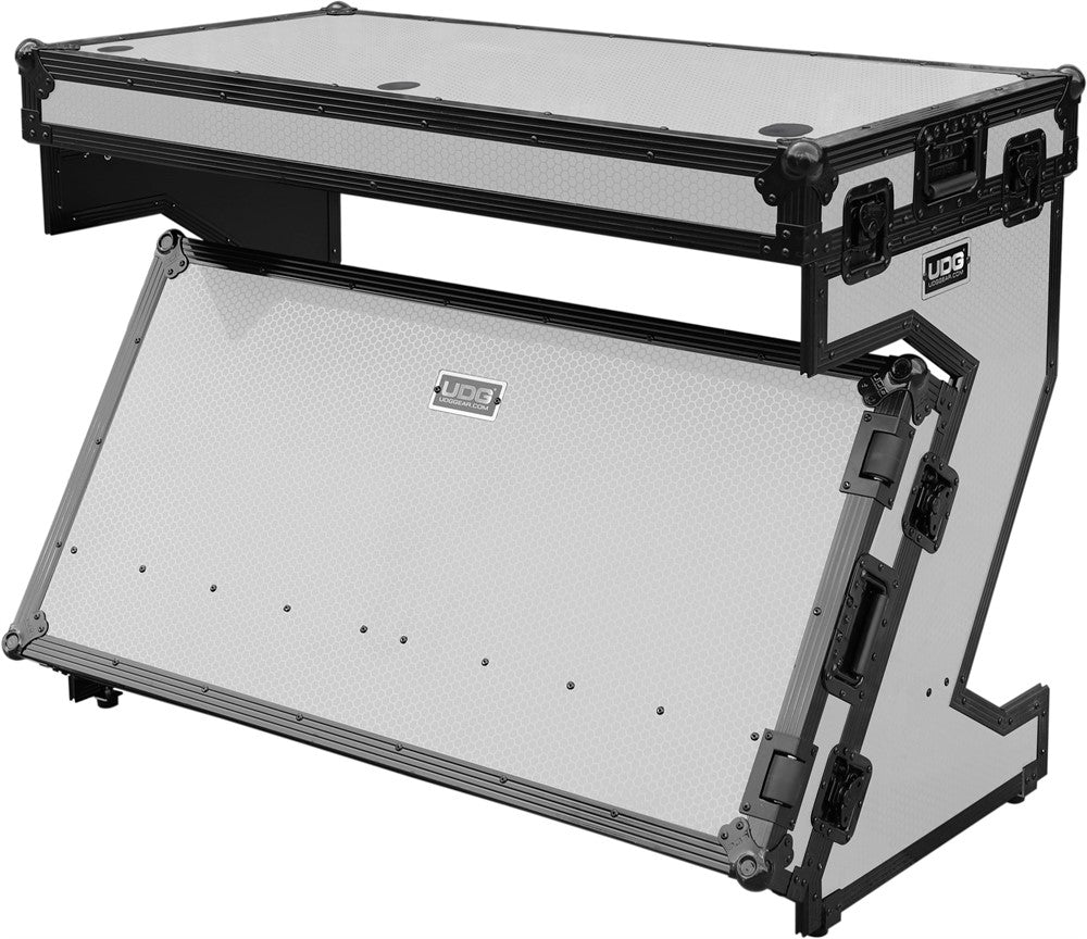 UDG Ultimate Estuche de transporte Portable Z-Style DJ Table Blanco Plus (Ruedas)
