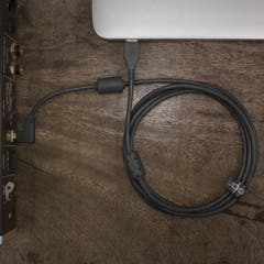 UDG Ultimate Audio Cable USB 2.0 A-B Negro Acodado 2m