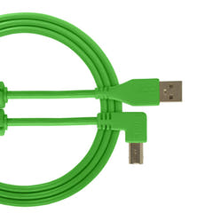 UDG Ultimate Audio Cable USB 2.0 A-B Verde Acodado 3m
