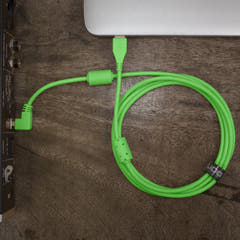 UDG Ultimate Audio Cable USB 2.0 A-B Verde Acodado 3m
