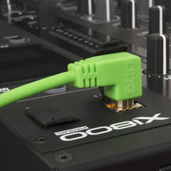 UDG Ultimate Audio Cable USB 2.0 A-B Verde Acodado 3m