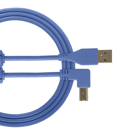 UDG Ultimate Audio Cable USB 2.0 A-B Azul Acodado 3m