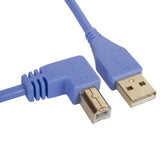 UDG Ultimate Audio Cable USB 2.0 A-B azul angulada 2m