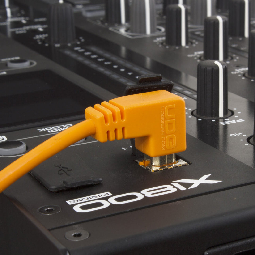 UDG Ultimate Audio Cable USB 2.0 A-B Naranja Acodado 3m