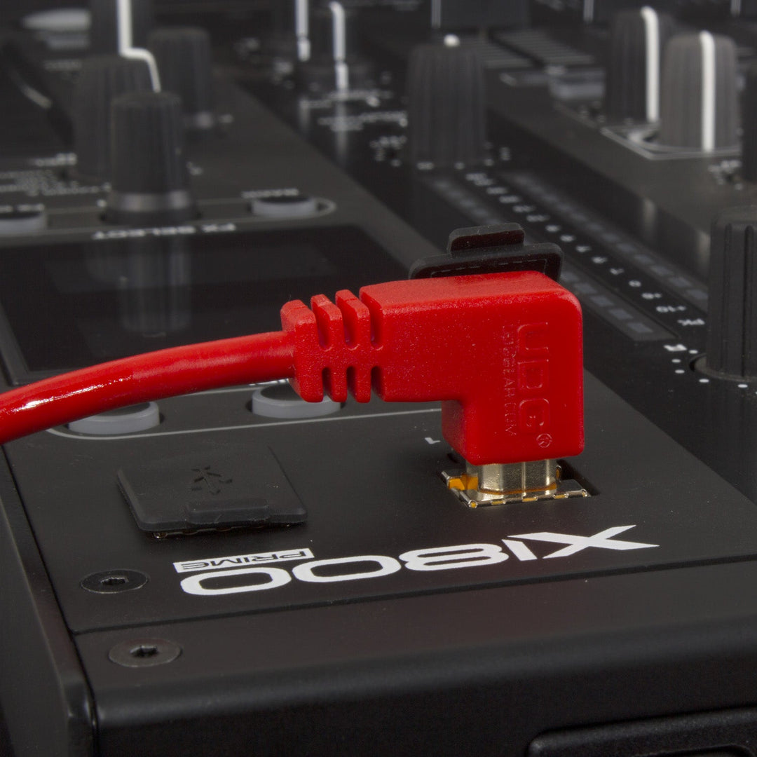 UDG Ultimate Audio Cable USB 2.0 A-B roja angulada 1m