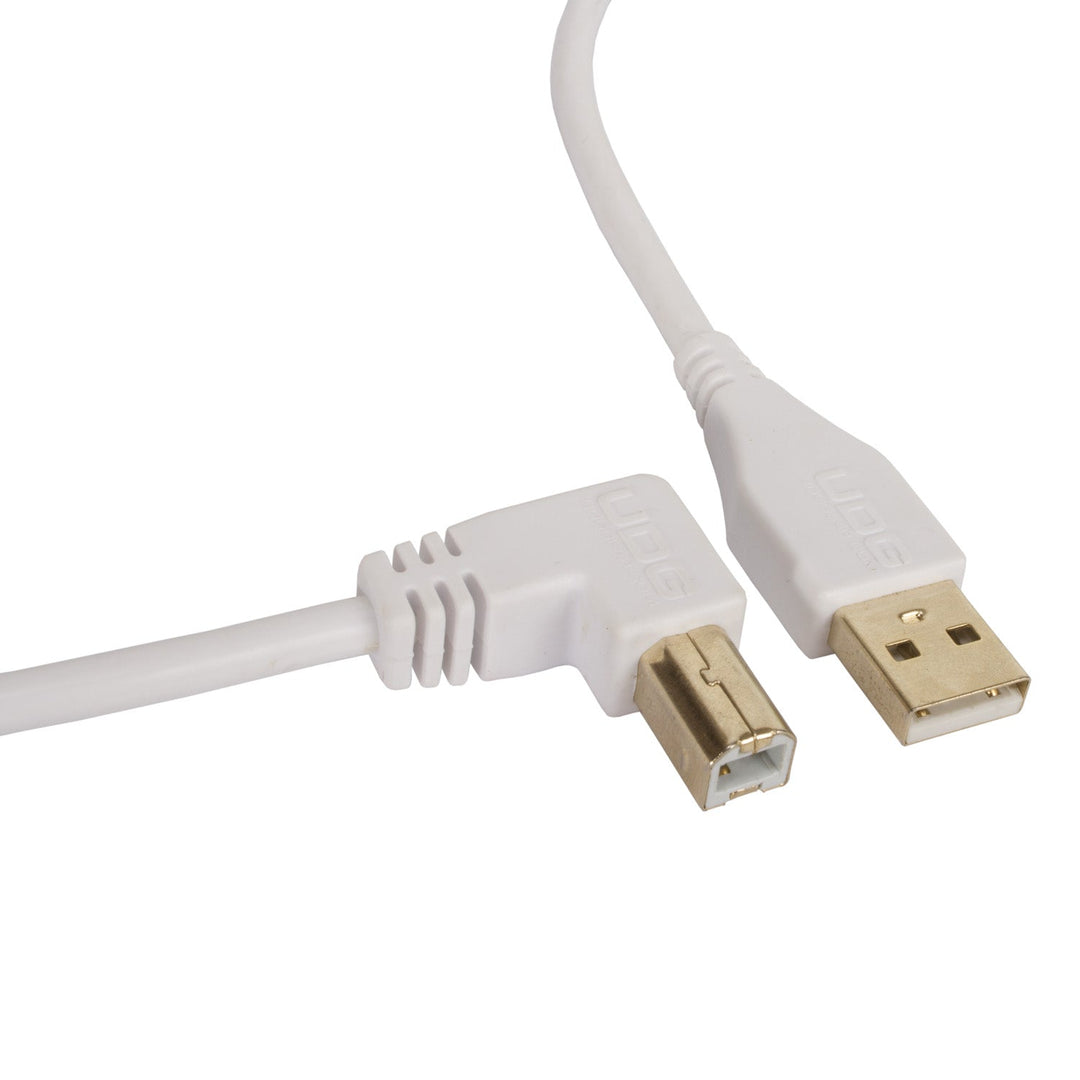 UDG Ultimate Audio Cable USB 2.0 A-B Blanco Acodado 2m