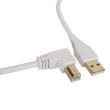 UDG Ultimate Audio Cable USB 2.0 A-B Blanco Acodado 1m