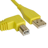 UDG Ultimate Audio Cable USB 2.0 A-B amarillo angulado 3m