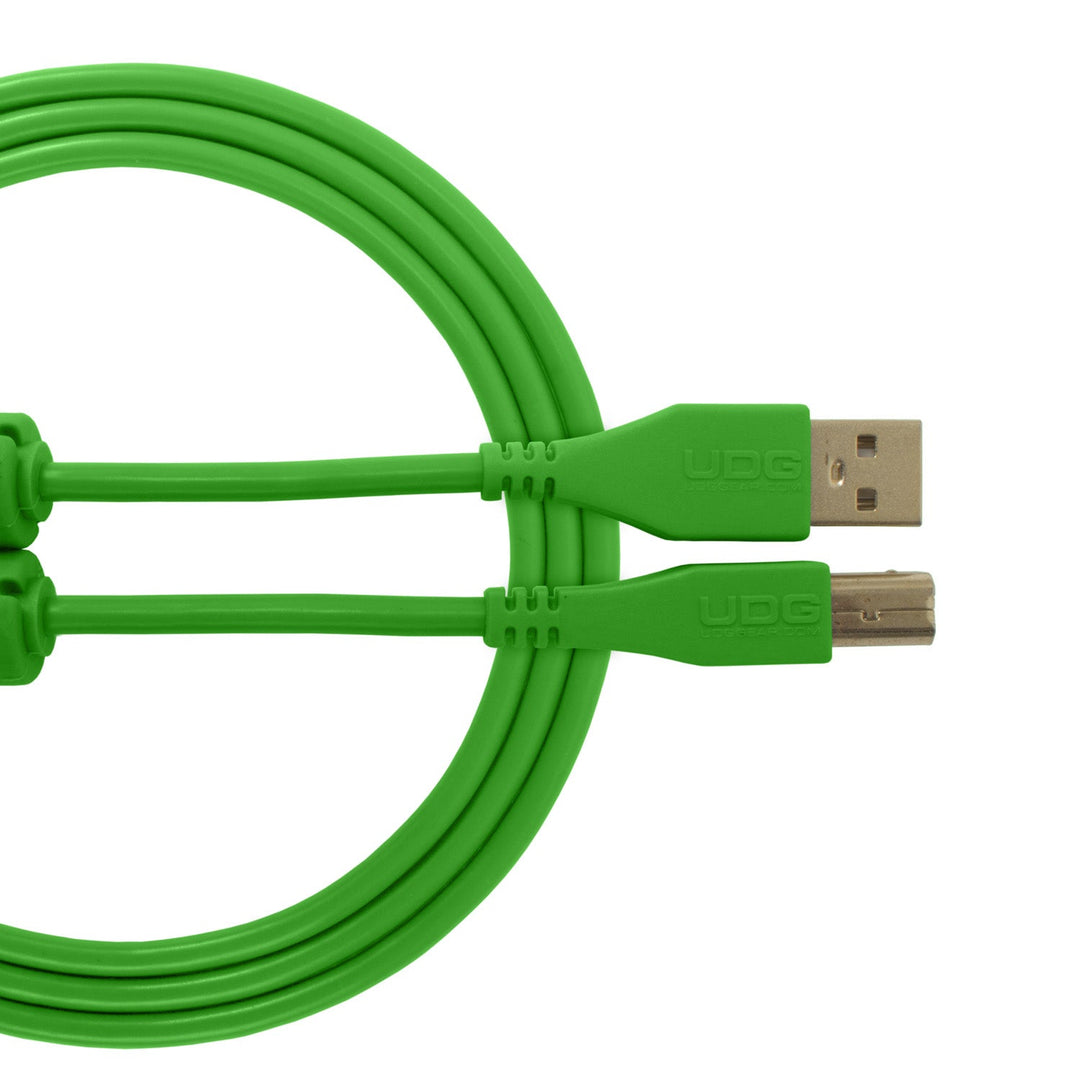 UDG Ultimate Audio Cable USB 2.0 A-B Verde Recto 3m