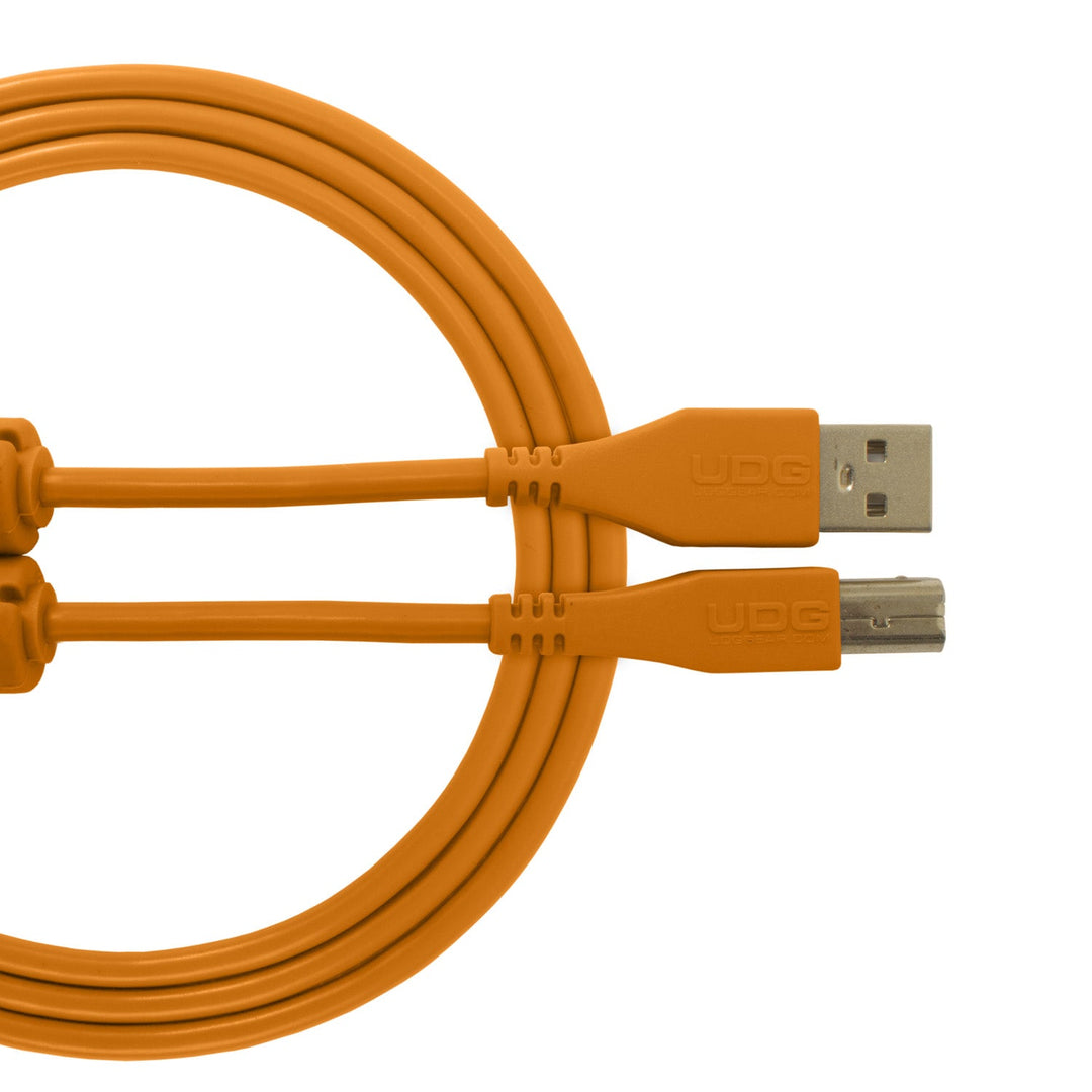 UDG Ultimate Audio Cable USB 2.0 A-B Naranja Recto 3m