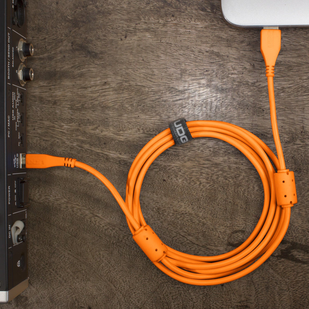 UDG Ultimate Audio Cable USB 2.0 A-B Naranja Recto 3m