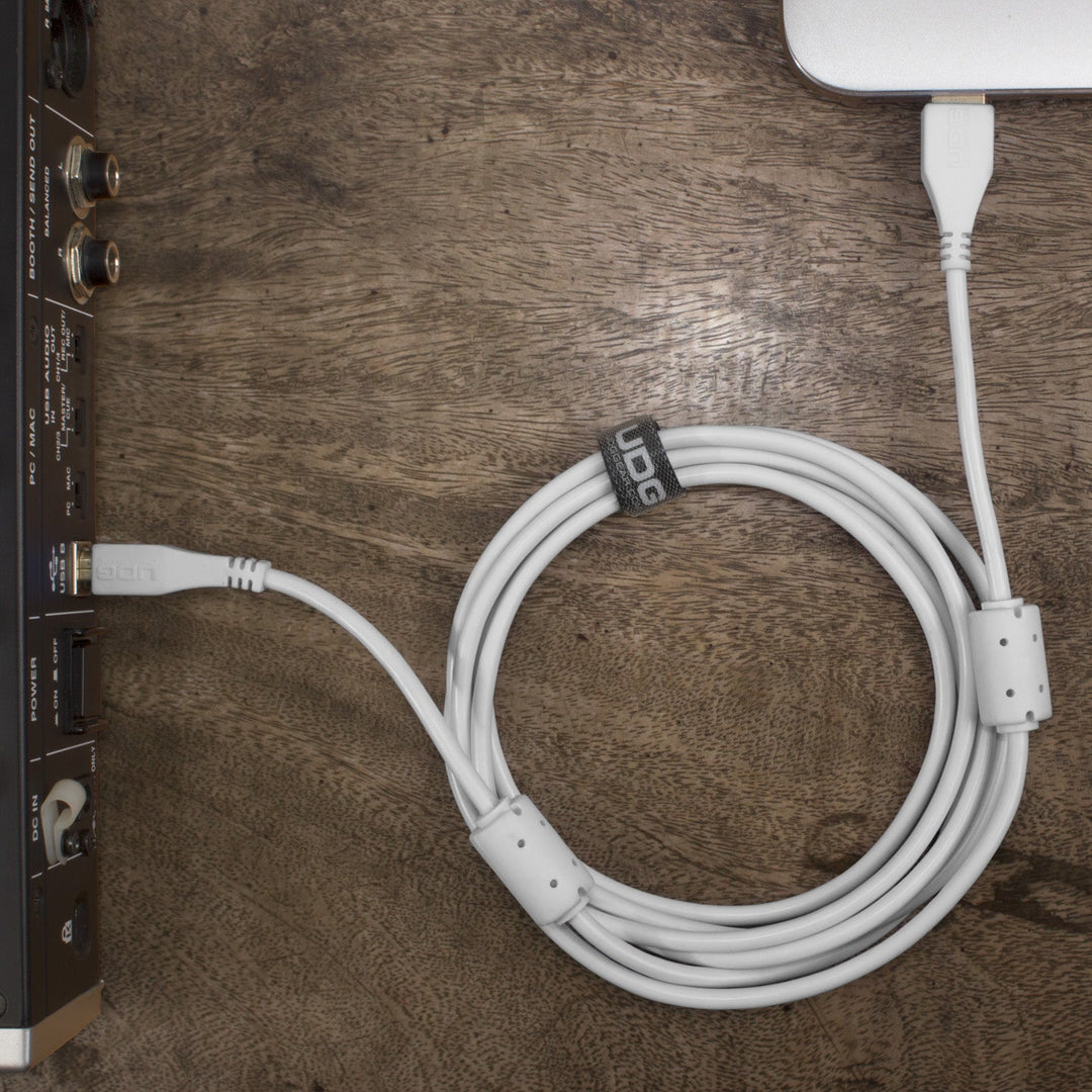 UDG Ultimate Audio Cable USB 2.0 A-B Blanco Recto 2m
