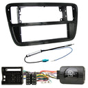 1-DIN KIT para Mii, Citigo y Up (Negro Brillante)