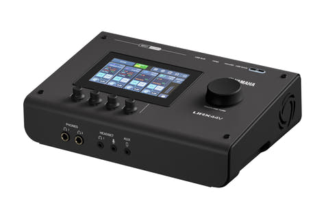 Yamaha URX44V Interfaz de audio/vídeo USB-C (Negro) - Versión de vídeo