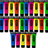 UV face and body paint for 25 people