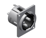 XLR chassis 3-pole han D-series
