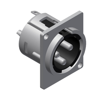 XLR chassis 3-pole han D-series