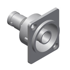 Chasis hembra doble BNC D-size, 75 Ohm