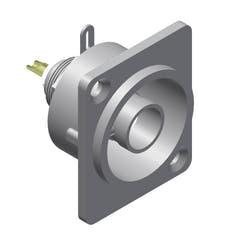 Conector BNC hembra de chasis, tamaño D, 75 Ohm