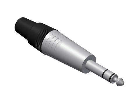Jack stereo han kabelstik