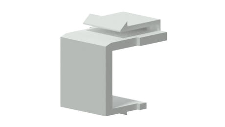 Placa ciega Keystone, Blanca