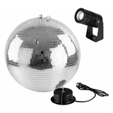 Juego de bola de espejos con motor y spot (30cm)