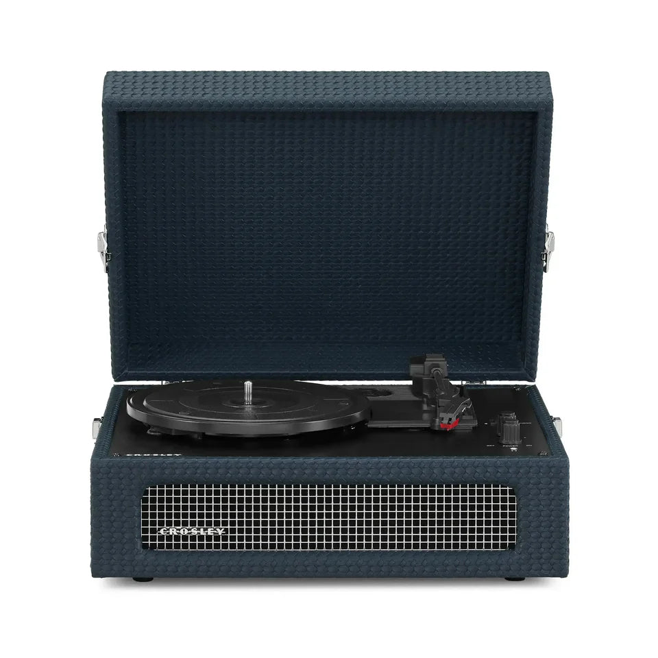 Tocadiscos Crosley Voyager con Bluetooth bidireccional (Navy Blue)